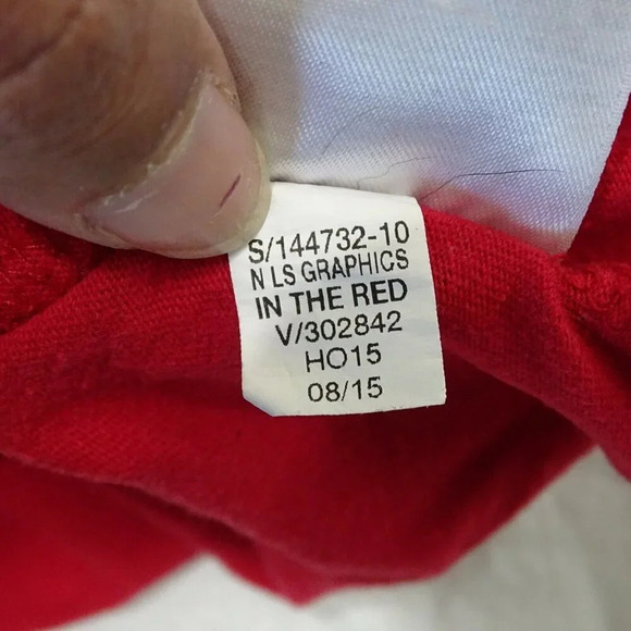 Old Navy T-Shirt Boys Size 5T Red Snow Big Deal Long Sleeve Cotton - Picture 7 of 7